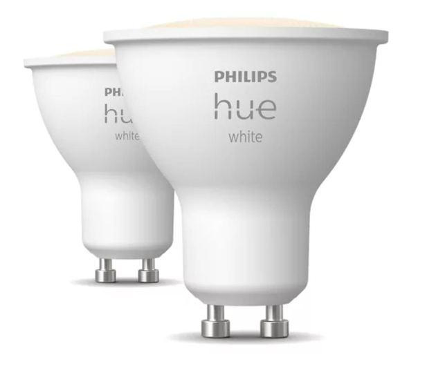 Philips Hue Hue White Inteligentny reflektor punktowy GU10 (2 szt.) 8720169230231 - 1271524 - zdjęcie